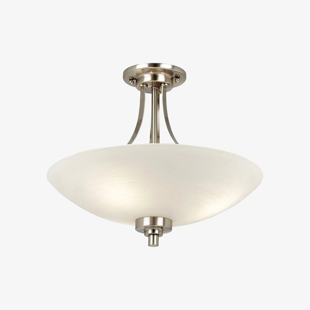 Lunetal Timeless Three-Arm Structure Semi Flush Chandelier - Vintage Pendant Light for Bedroom K1806