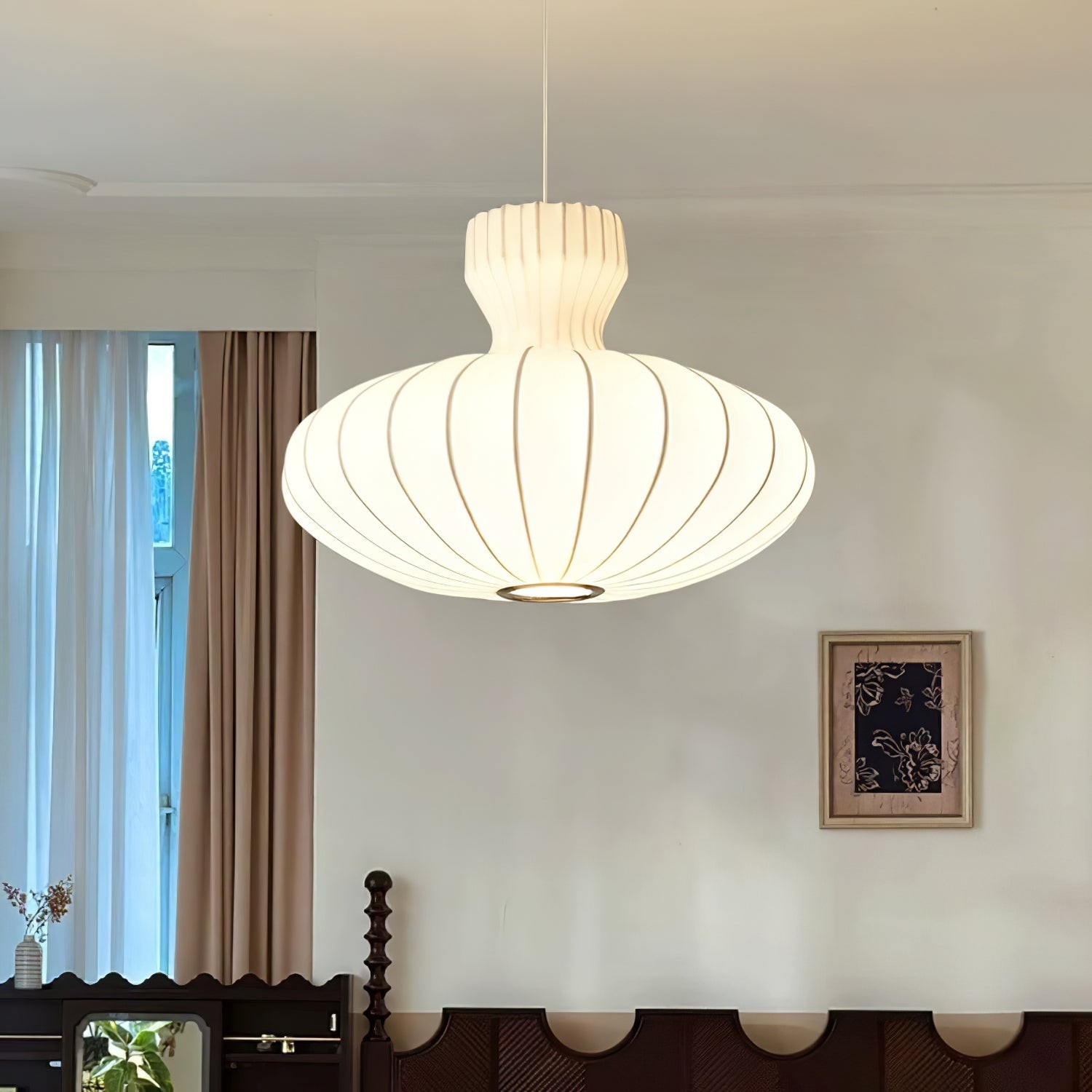 Lantern Silk Vintage Pendant Lamp K674