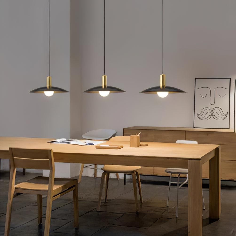 Brass Flared Pendant Lamp K275