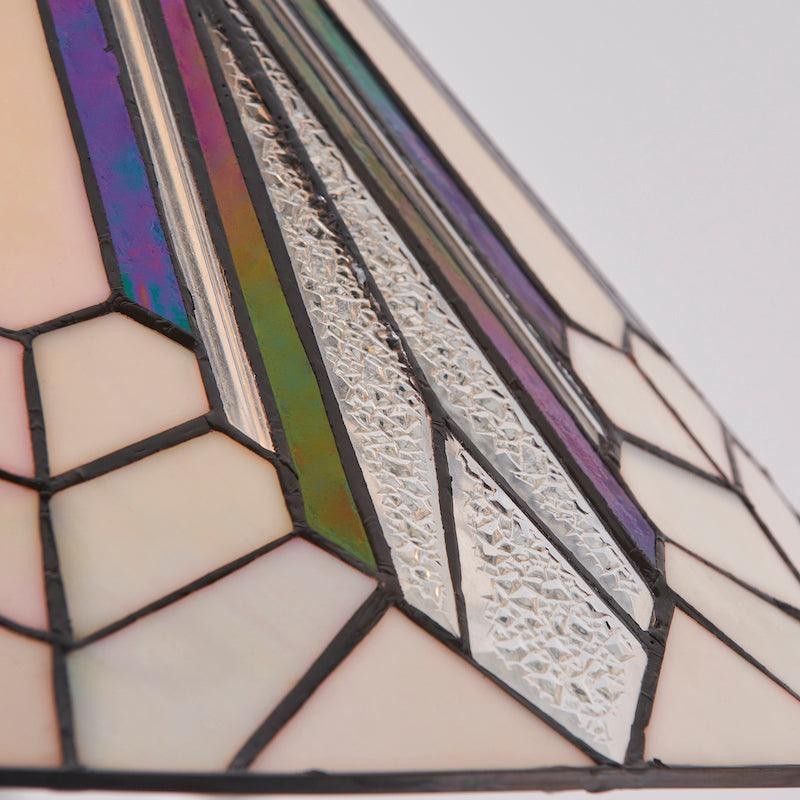 TF Astoria Tiffany Ceiling Pendant - Dimpled Geometric Glass Design for Living Room K2009