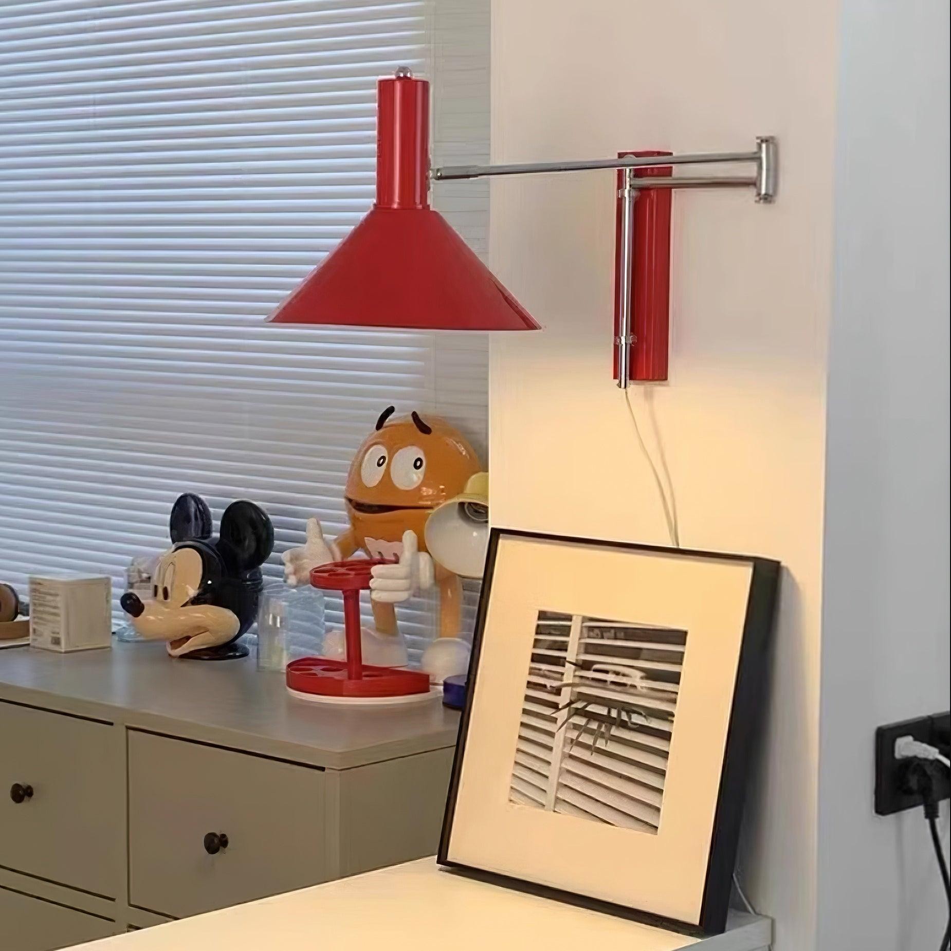 Classic Modern Swing Arm Adjustable Bedside Reading Wall Lamp K580
