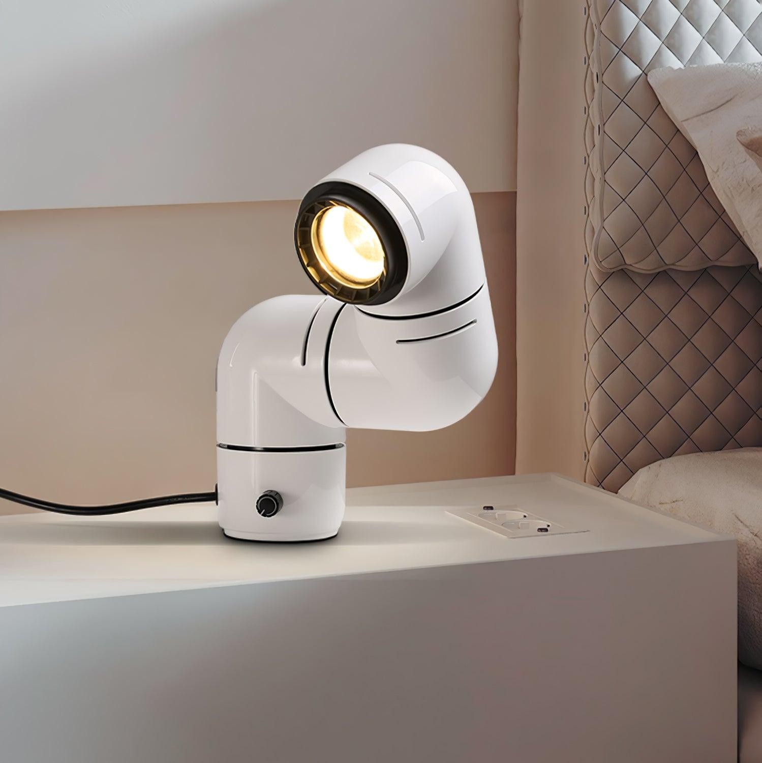 Red Tubular Table Lamp Suitable For Bedroom K686