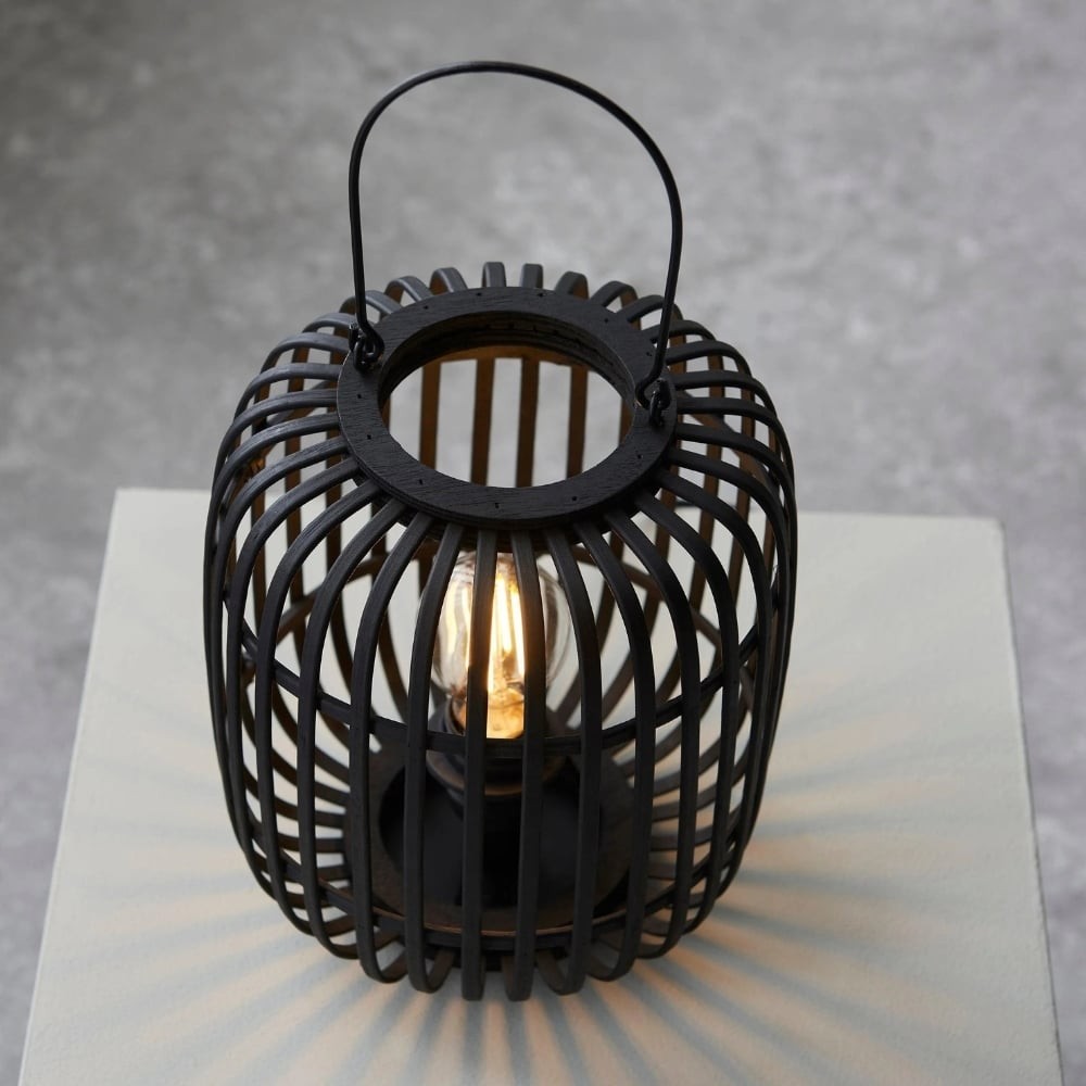 Yumeko Ambient Table Lamp - Open Bamboo Cage Design Stylish and Eco Friendly K1958