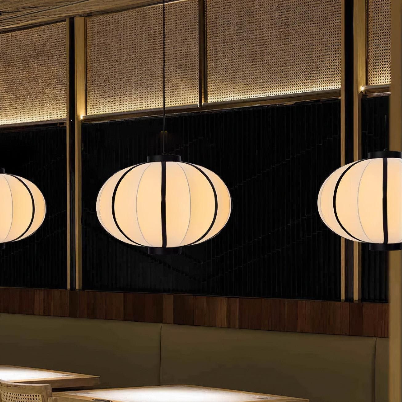 Minimalist Black and White Lantern Pendant Lamp K593