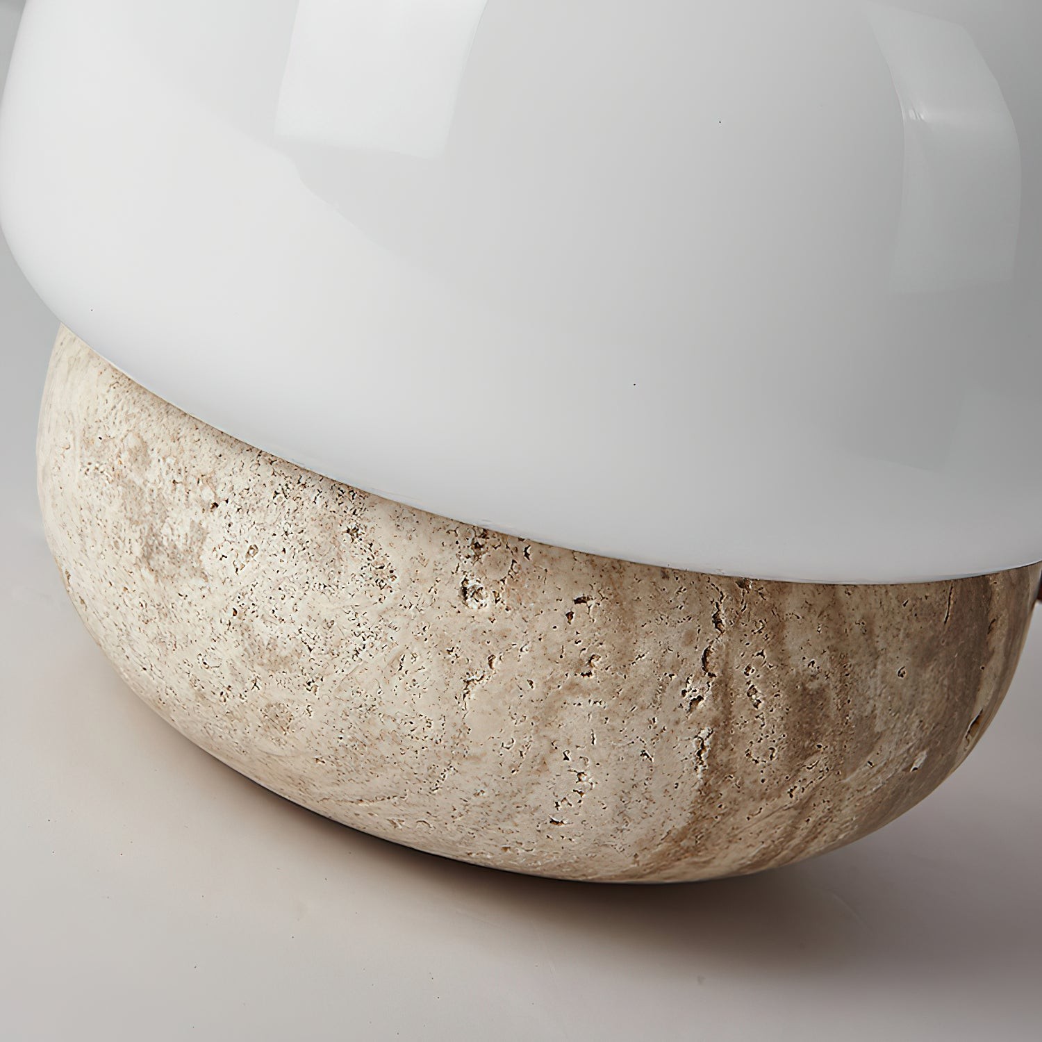 Nordic Style Round Travertine Table Lamp K359