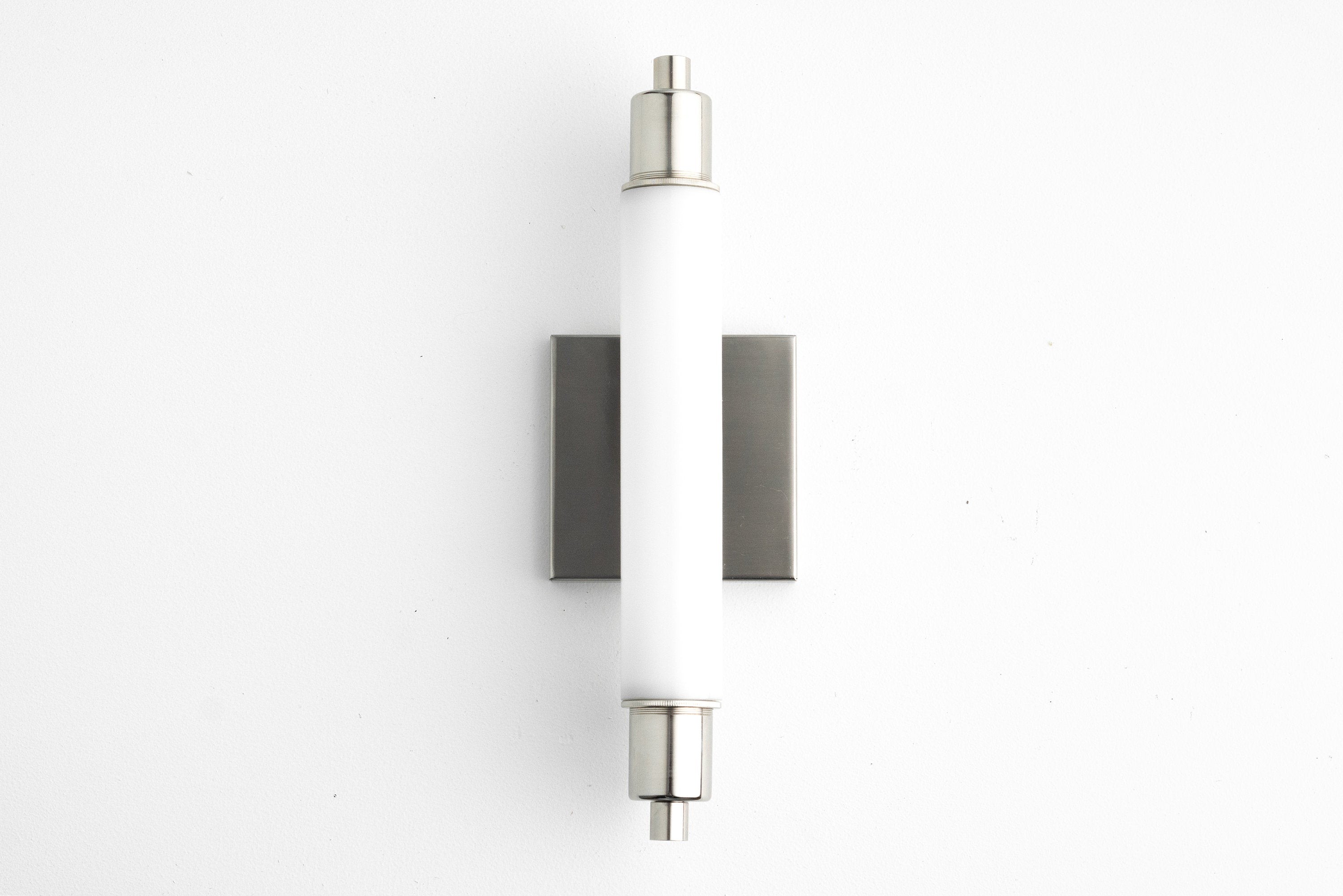 Ornato Luxe Modern Vanity Sconce - Art Deco Wall Light with Cylinder Shade K1520