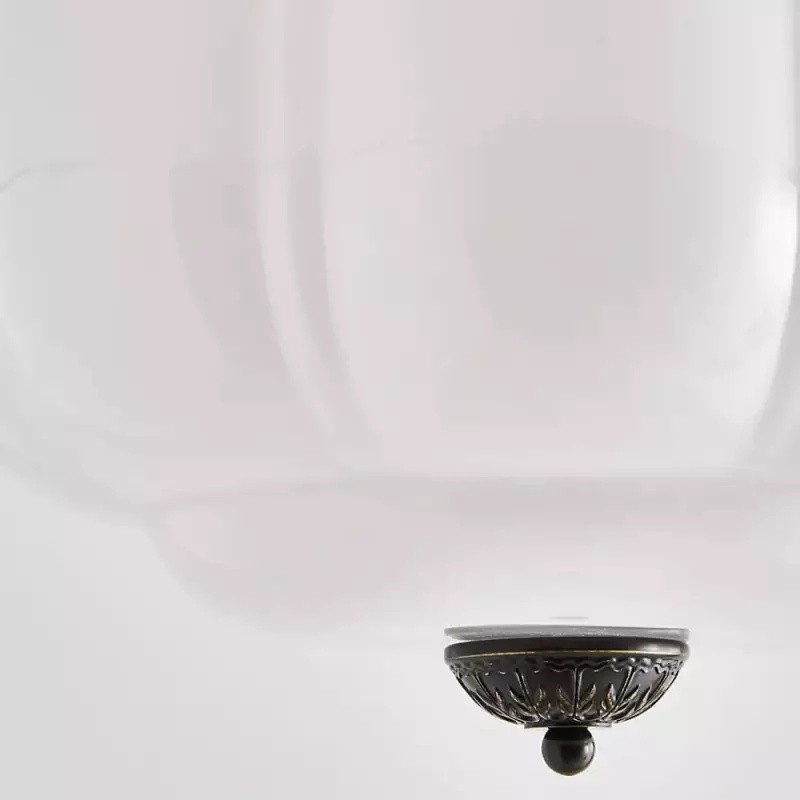 Eloise Retro Milk Glass Semi Flush Mount Ceiling Light K868