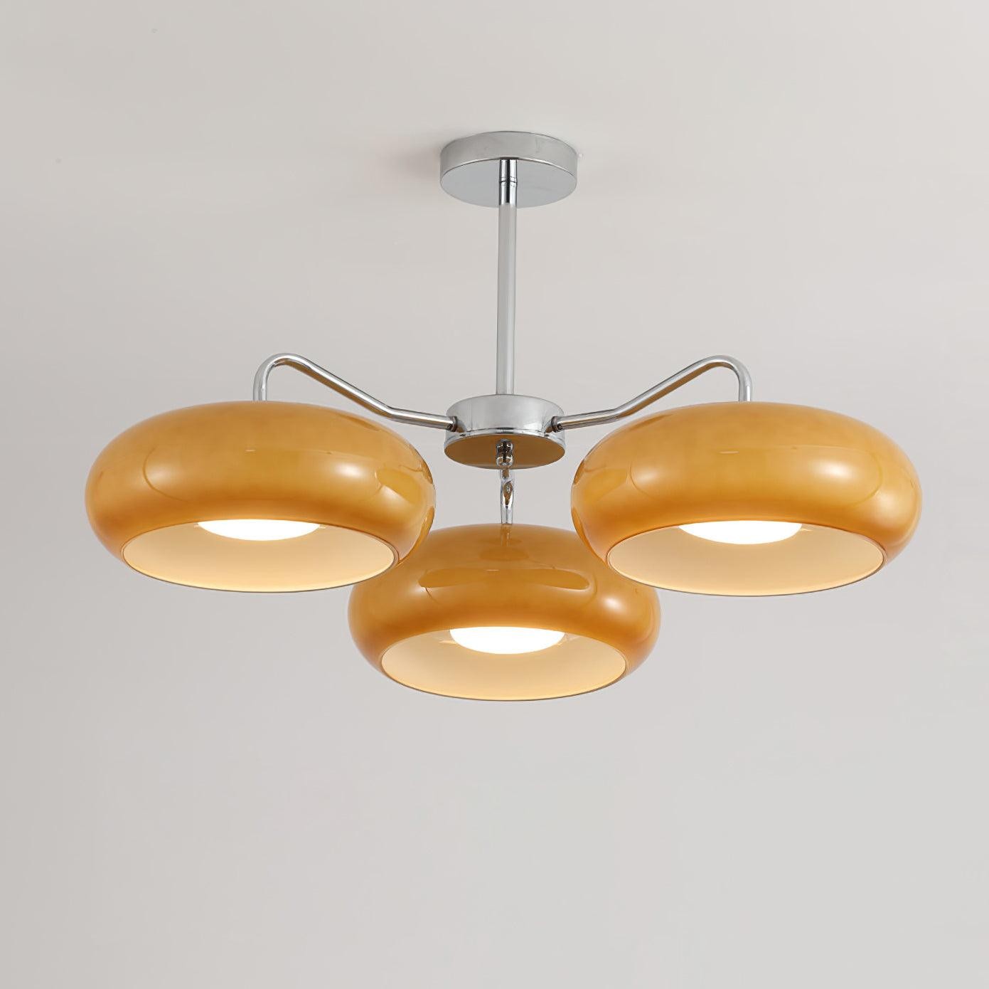 Modern 3 Light Chrome Ceiling Light K693
