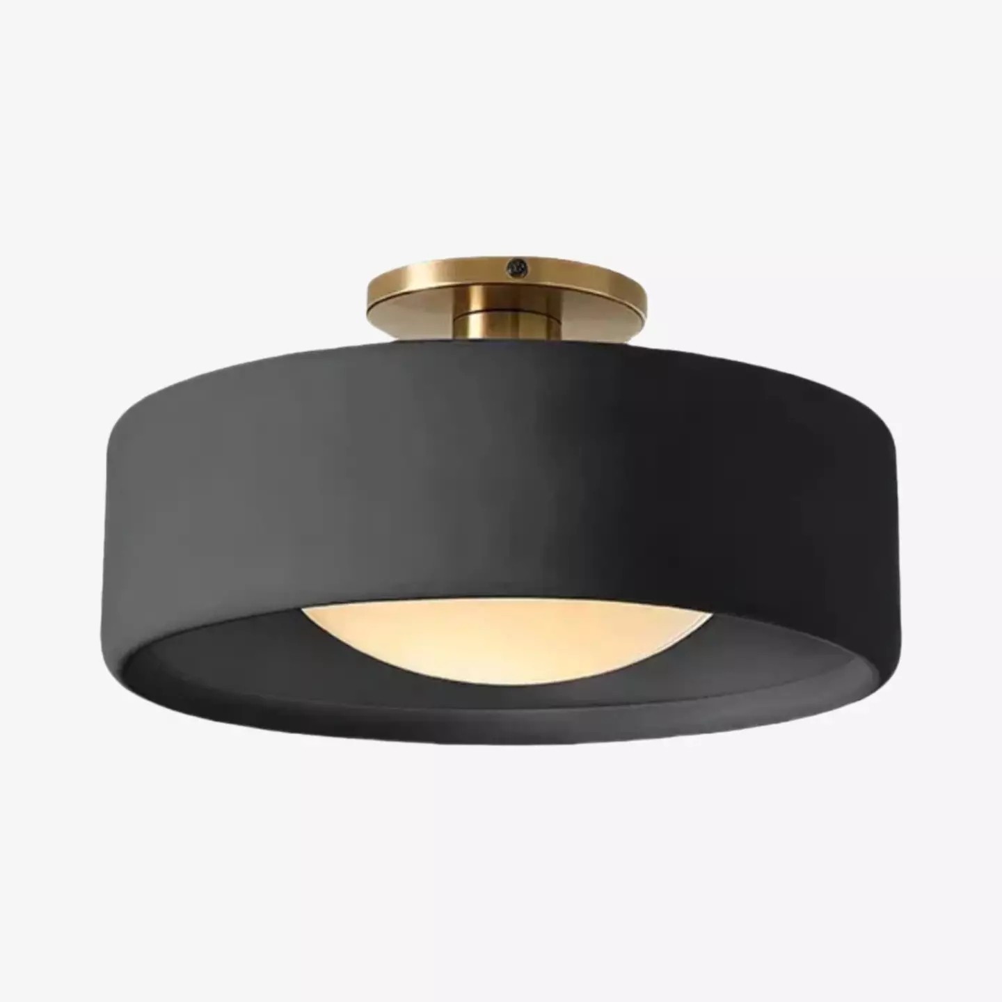 Cerova Modern Porcelain Flush Mount Ceiling Light– Elegant Ivory Shade K1373