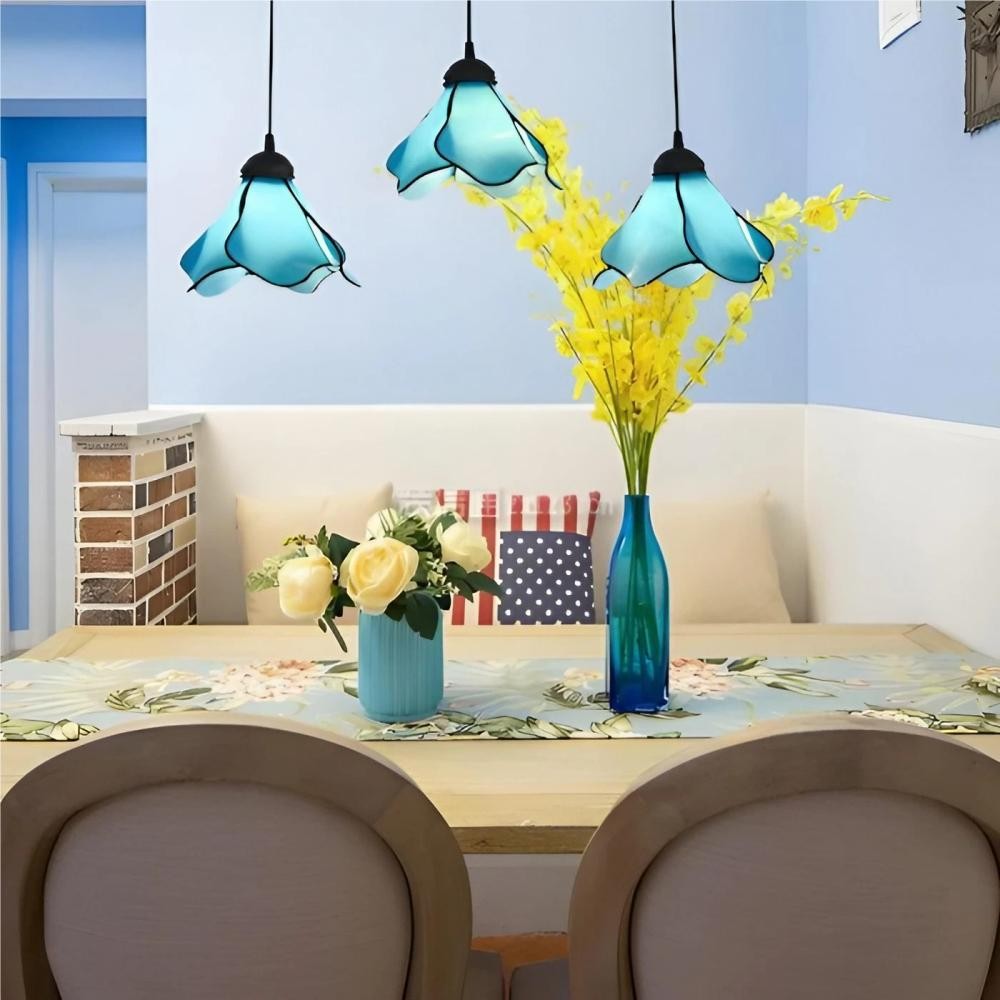 Vintage Versatile Flower Glass Pendant Light K31