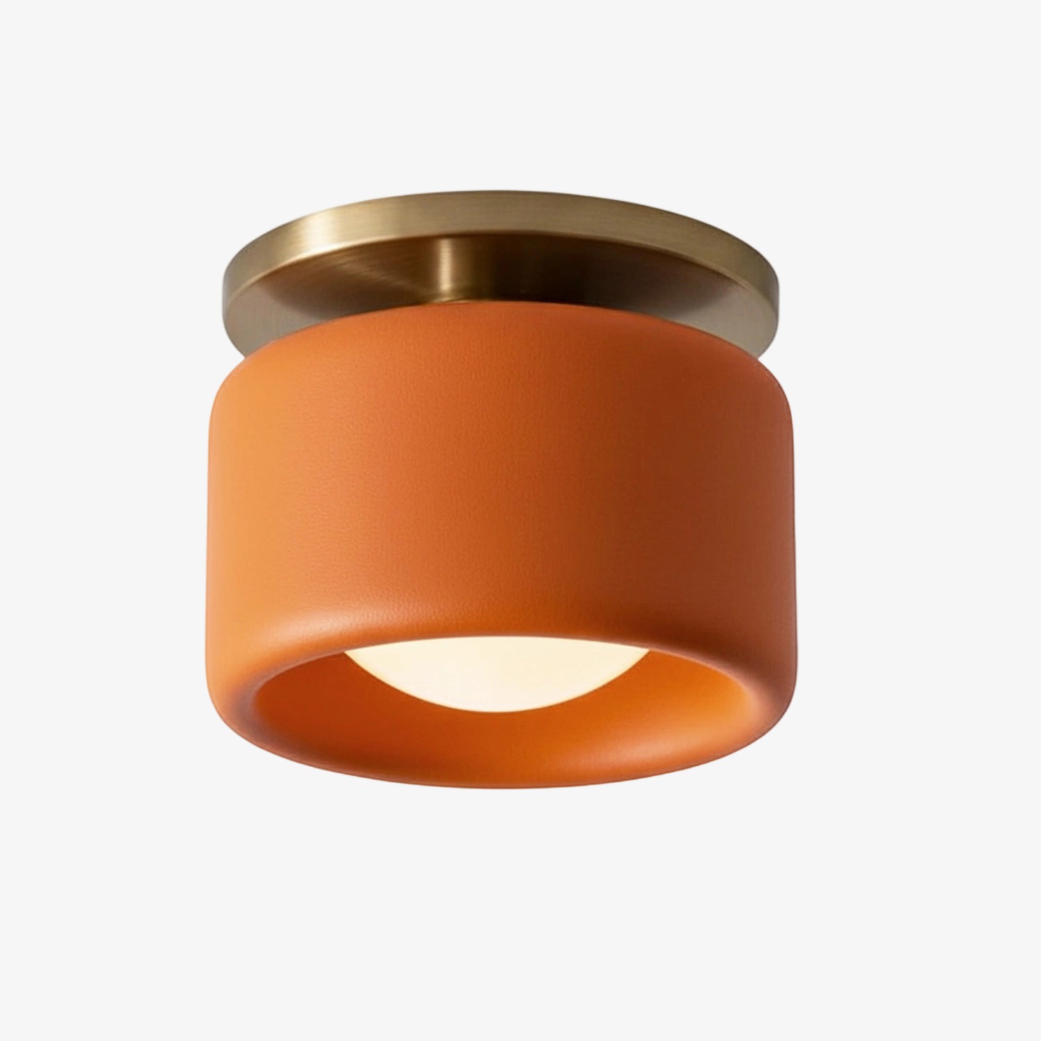 Cerova Modern Porcelain Flush Mount Ceiling Light– Elegant Ivory Shade K1373