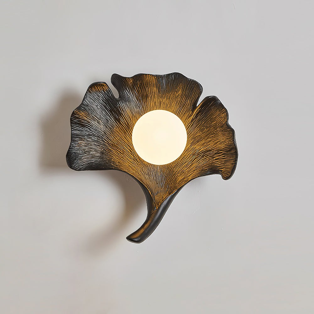 Vintage Ginkgo Leaf Resin Wall Lamp K403