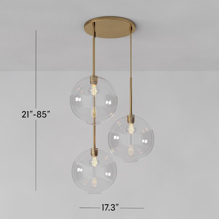 Selvion Minimalist Crystal Chandelier - Handcrafted Glass Sculptural Lighting Fixture K1220