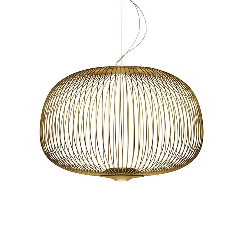 Modern Spokes Pendant Lamp - Artistic Birdcage Pendant Light for Dining Room