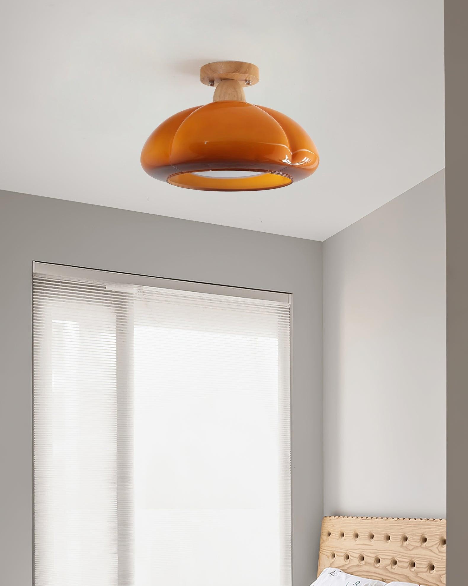 Pumpkin Glass Ceiling Light For Kitchen K320