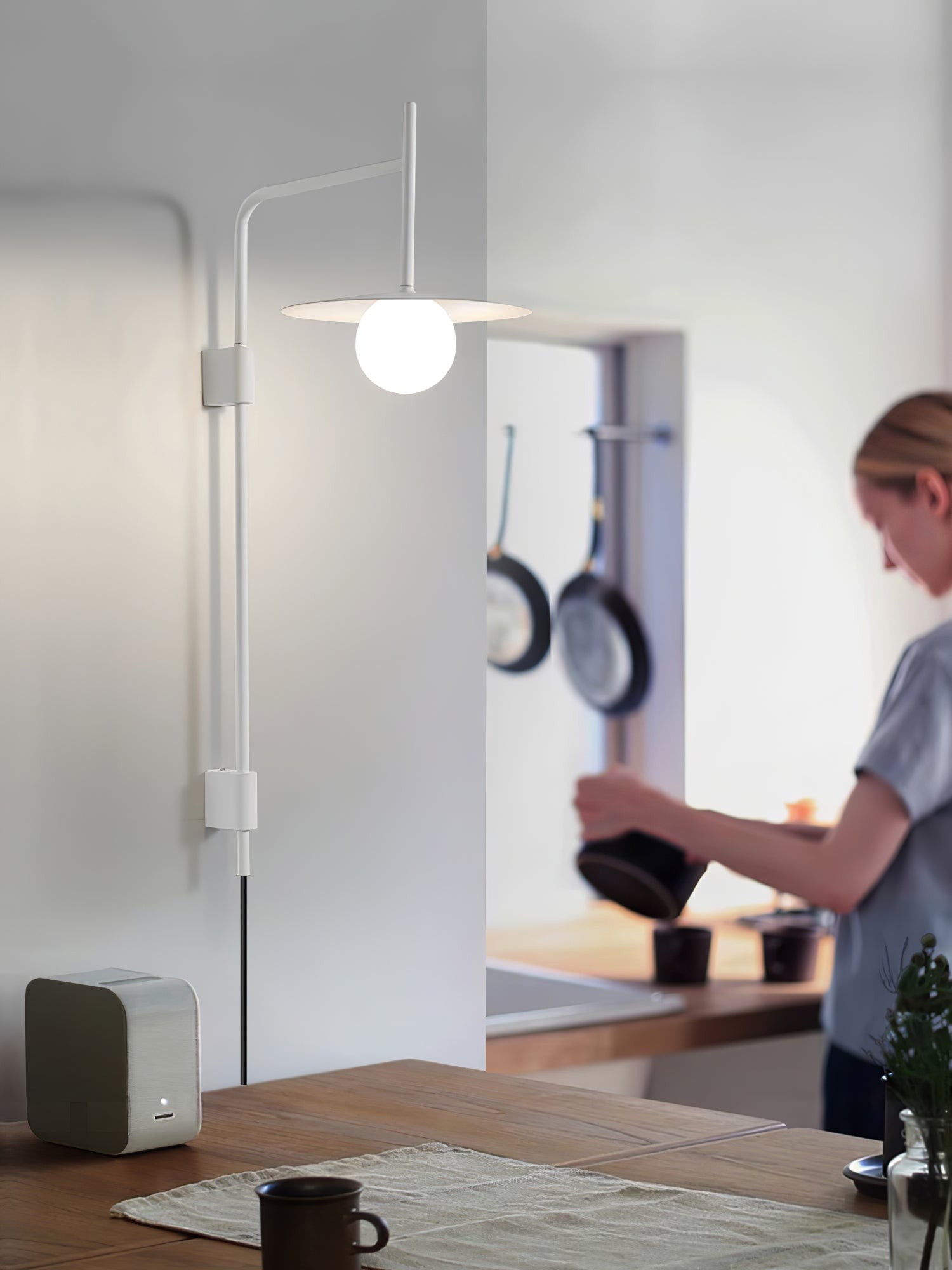 Nordic Swing Arm Wall Lamp for Living Room K839