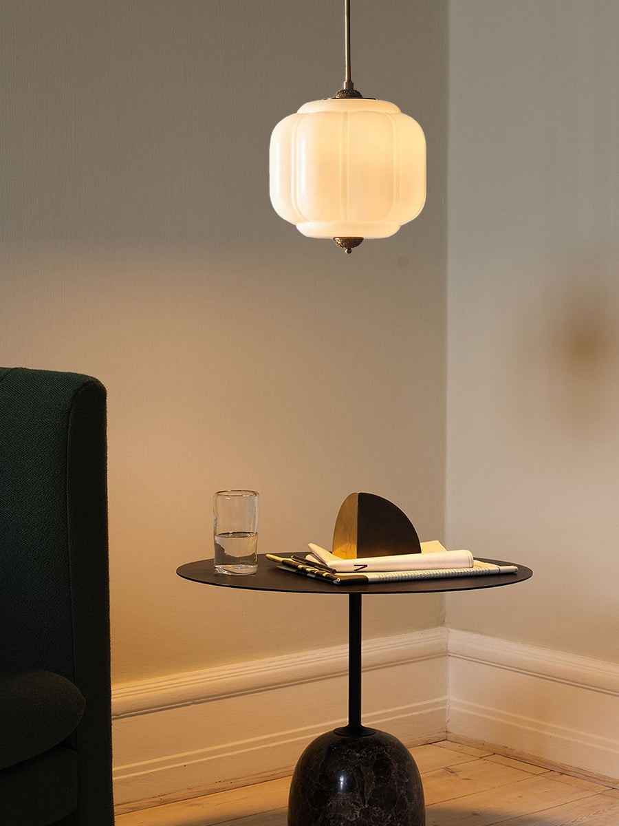 Retro Eloise Milk Glass Pendant Light For Kitchen K946