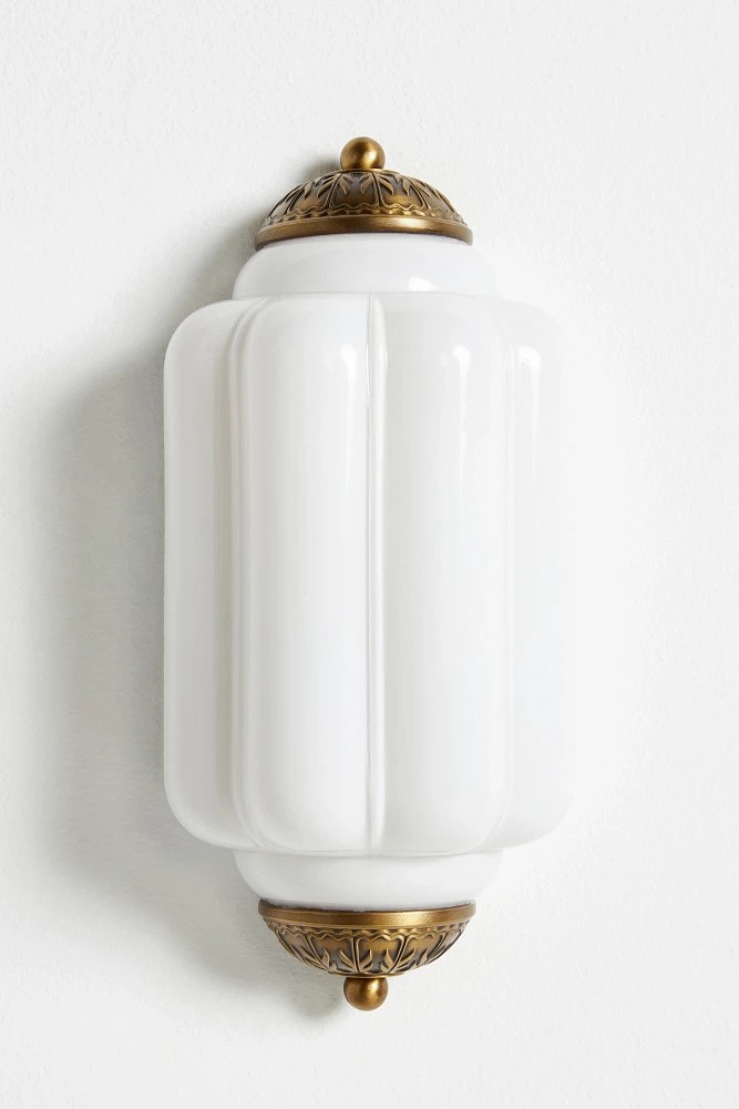 Eloise Long Pumpkin Retro Glass Recessed Wall Lamp K865