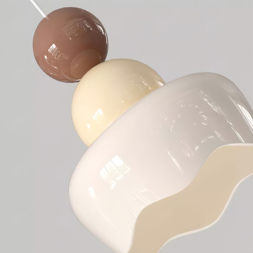Cream Sunny Rain Doll Resin Pendant Light K146