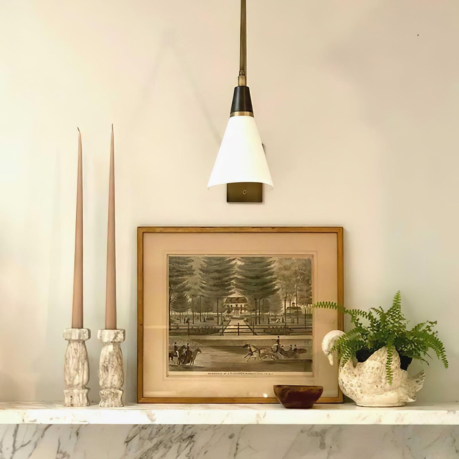 Vintage Metal Adjustable Swing Arm Wall Lamp K850