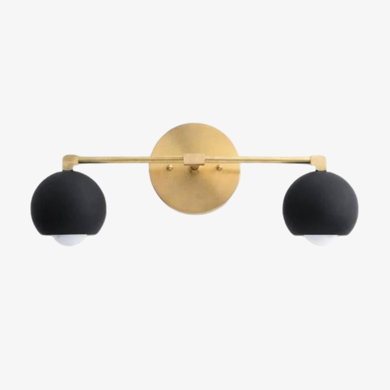 Metio Dome Decorative Vanity Light - Classic Orb Shade Bathroom Wall Lamp K1451