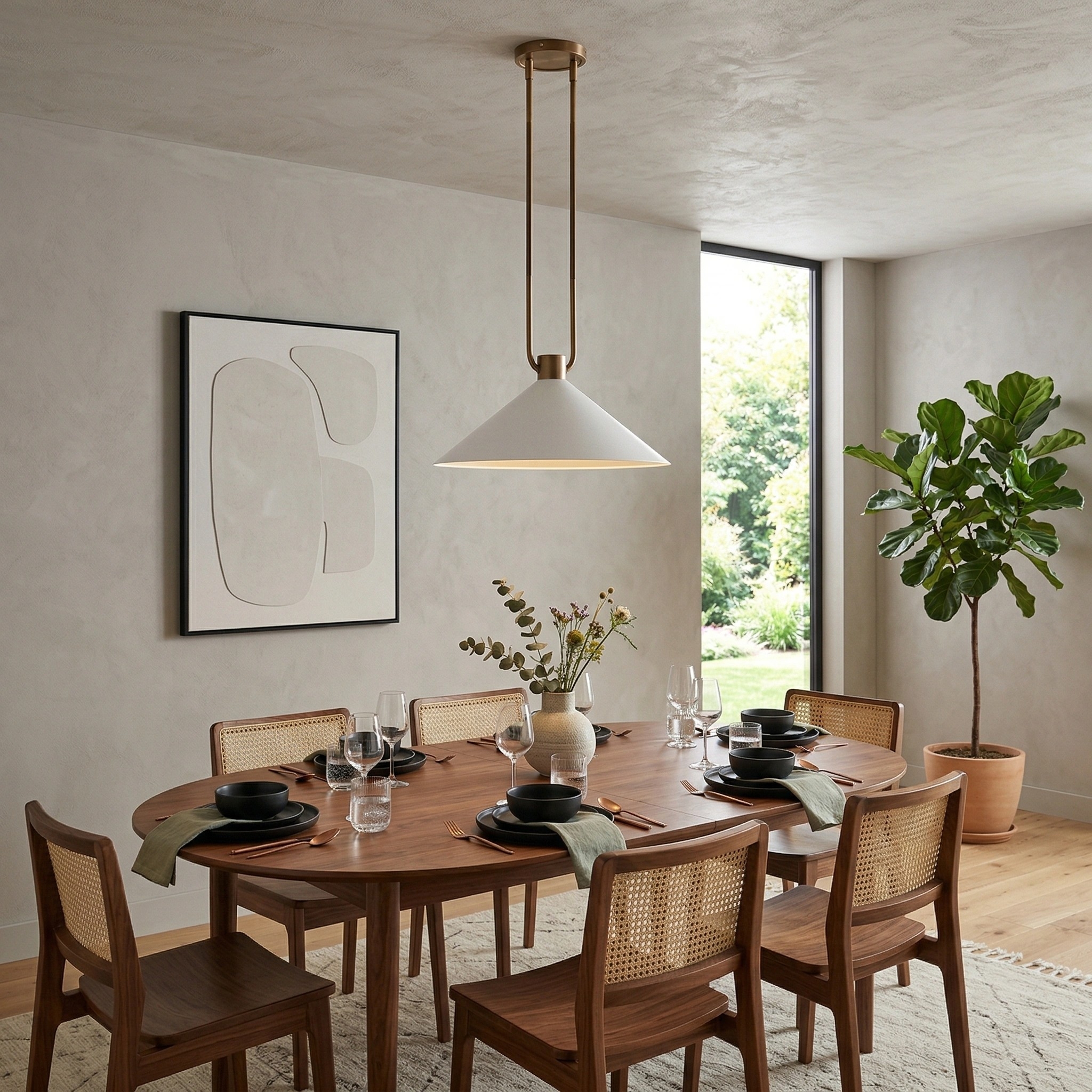 Vaxeuran Industrial Metal Cone Pendant Light - Modern Industrial Design for Kitchens and Dining K2404