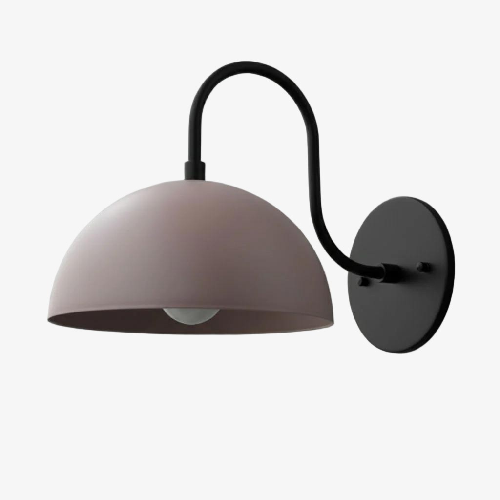 Curva Curved Dome Shade Wall Sconce – Mid-Century Modern Versatile Indoor Lighting K1542