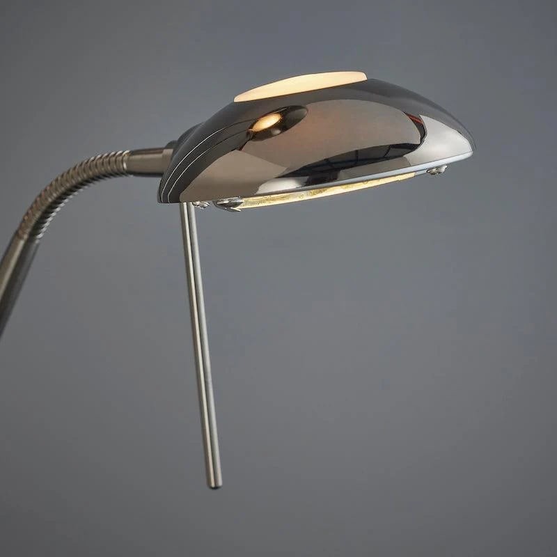Linexis Art Deco Metal & Opal Glass Floor Lamp - Dual-Light Design for Modern Interiors K1910