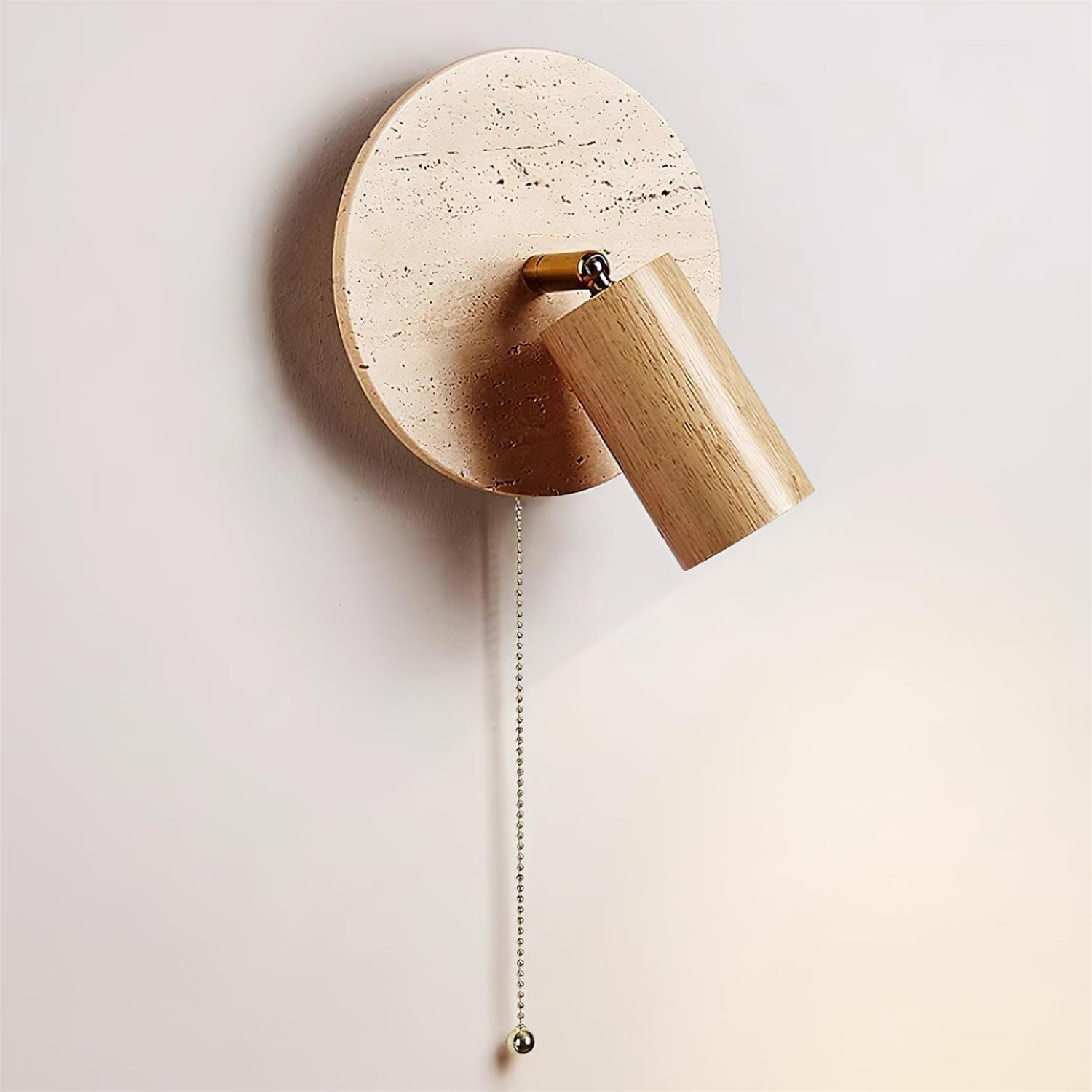 Vintage Yellow Travertine Wall Lamp K503