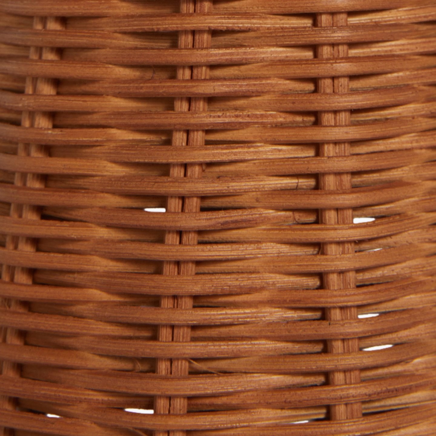 Wickara Sculptural Rattan Mini Table Lamp - Natural Woven Finish Suitable for Side Tables & Entryways K1647