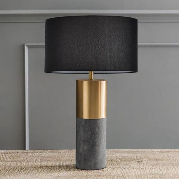 Marble Cylinder Table Lamp