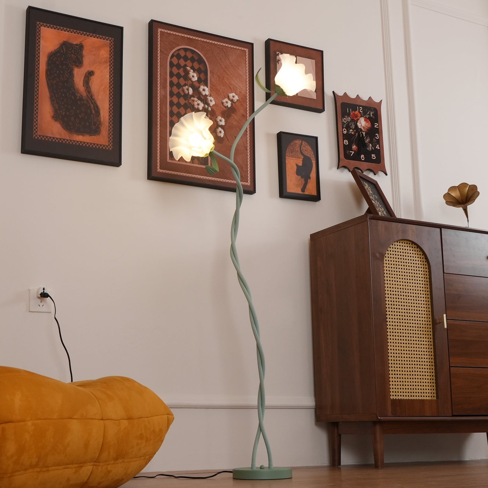 Creative Multi-Head Winding Flower Shape Floor Lamp K286