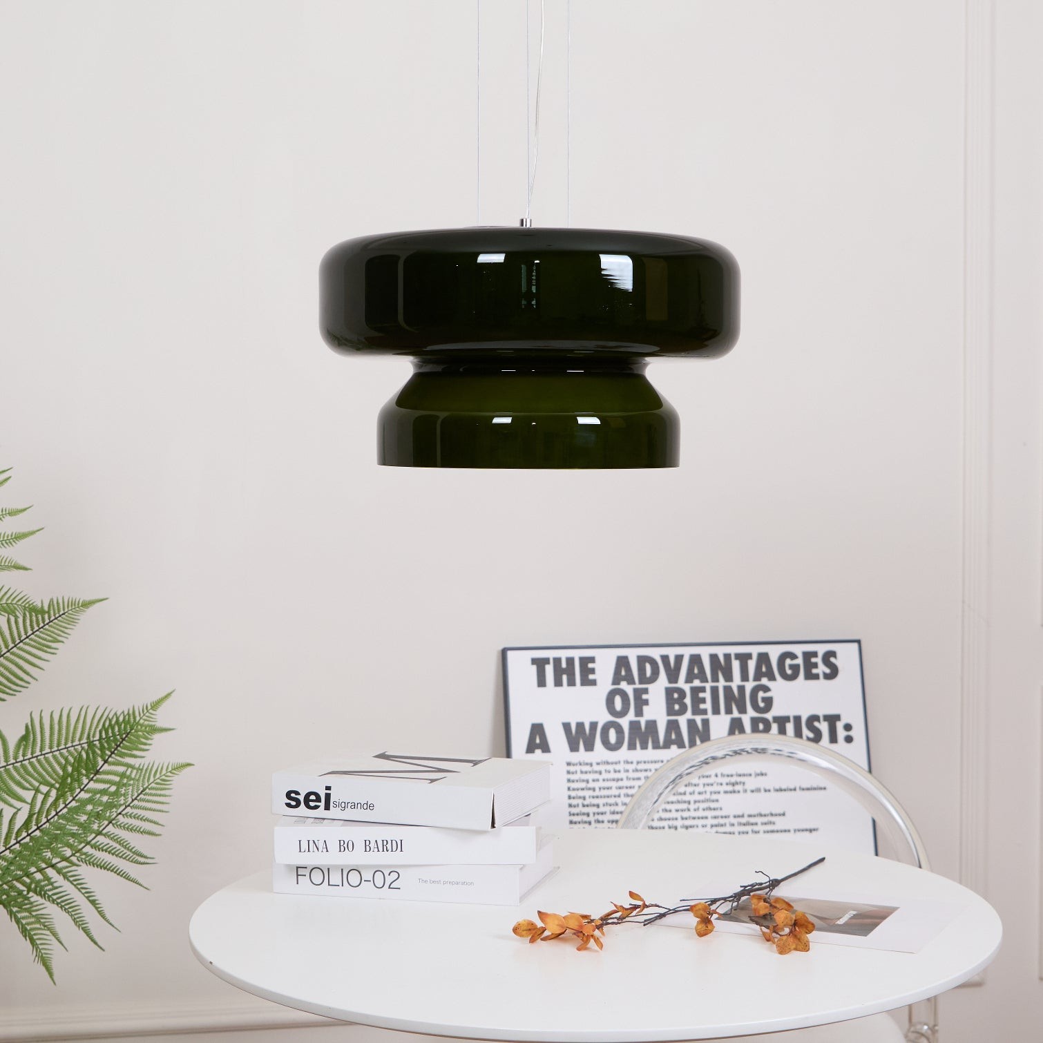 Bohemian Style Minimalist Glass Pendant Lamp K266