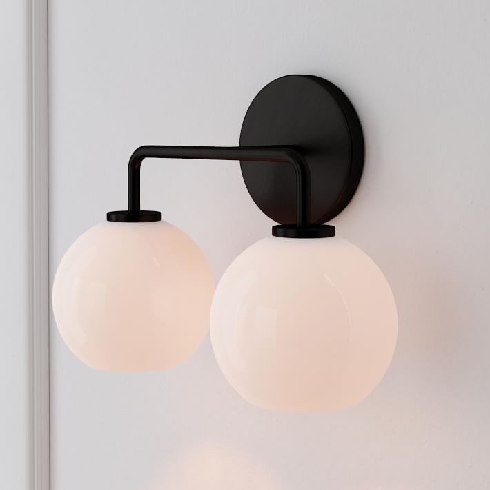 Selvion Artistic Globe Sconce Light - Handcrafted Glass Sculptural Wall Fixture K1158