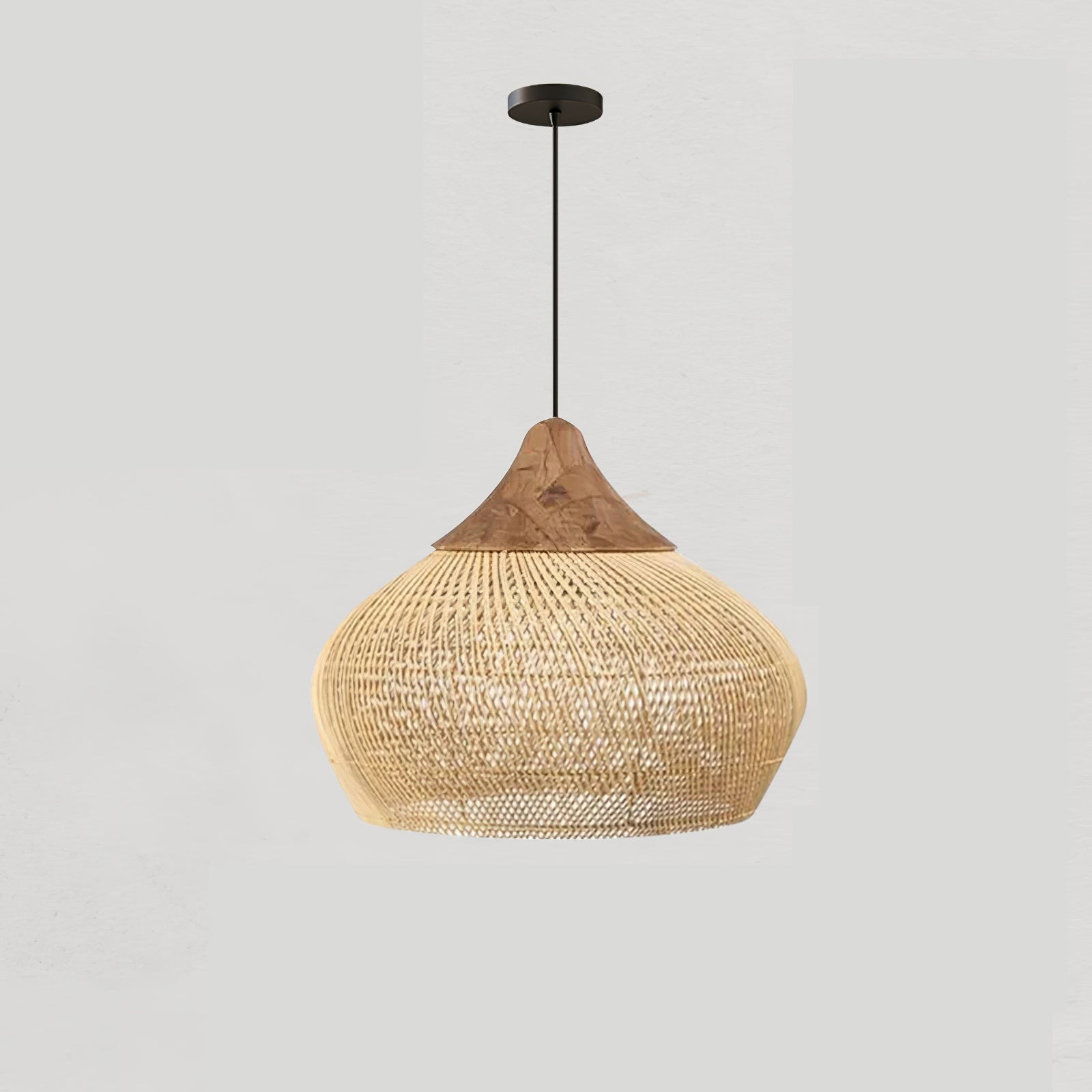 Harp Braided Rattan Pendant Lamp K1175