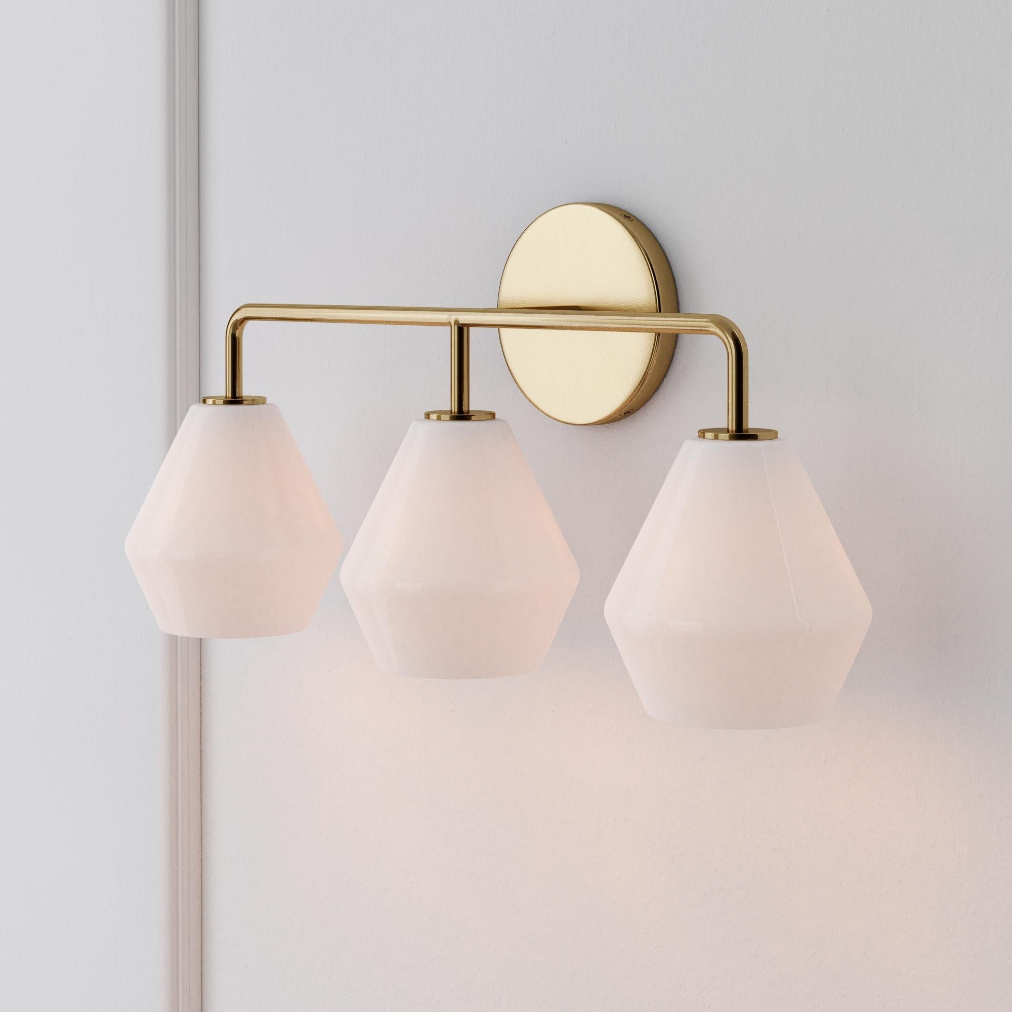 Merin Multi Head Dressing Table Wall Lamp - Metal And Glass Sculptural Lamp K1240