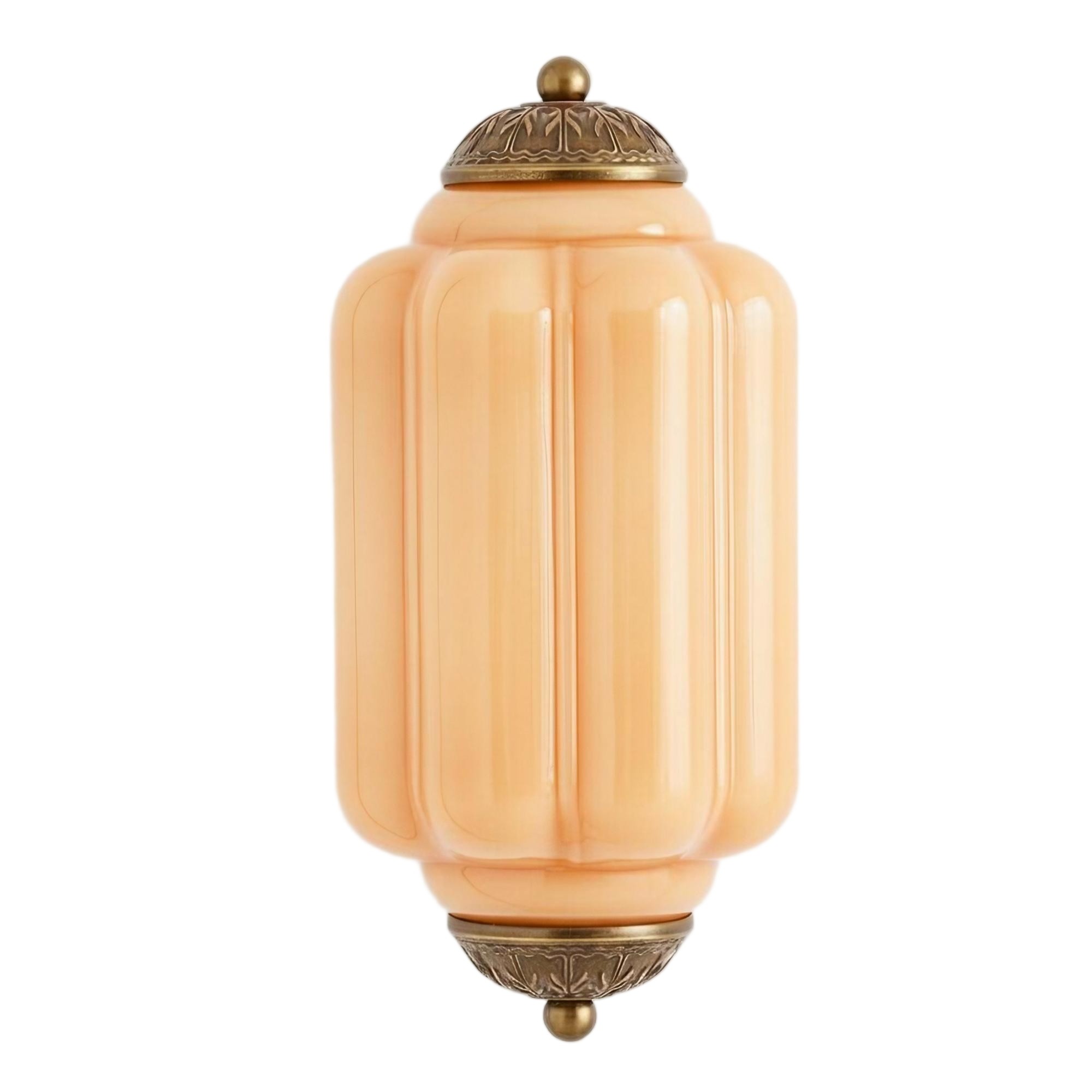 Eloise Long Pumpkin Retro Glass Recessed Wall Lamp K865