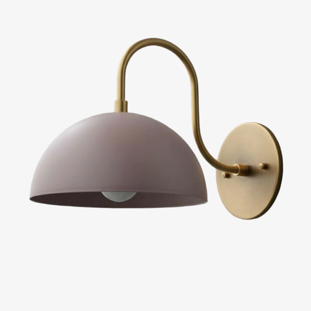 Curva Curved Dome Shade Wall Sconce – Mid-Century Modern Versatile Indoor Lighting K1542