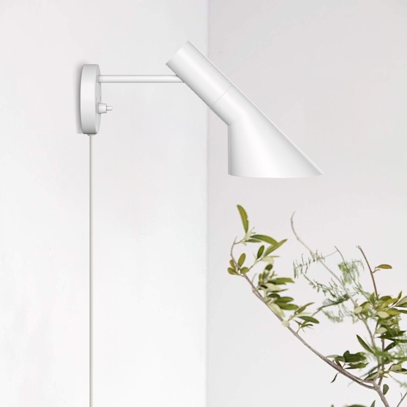 Modern Nordic Metal Wall Lamp - Directional Asymmetrical Sconce for Hallway