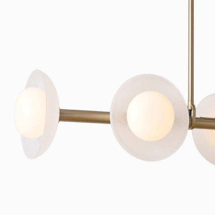 Elorina 6-Light Linear Chandelier - Modern Metal Light Fixture - Dining Room Lighting K1294