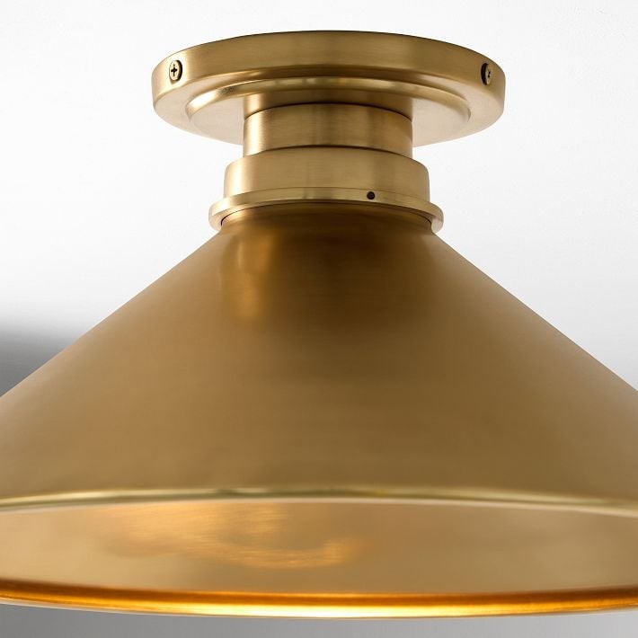 Aurenza Simple Flush Mount – Metal and Glass Ceiling Light for Any Room K1138