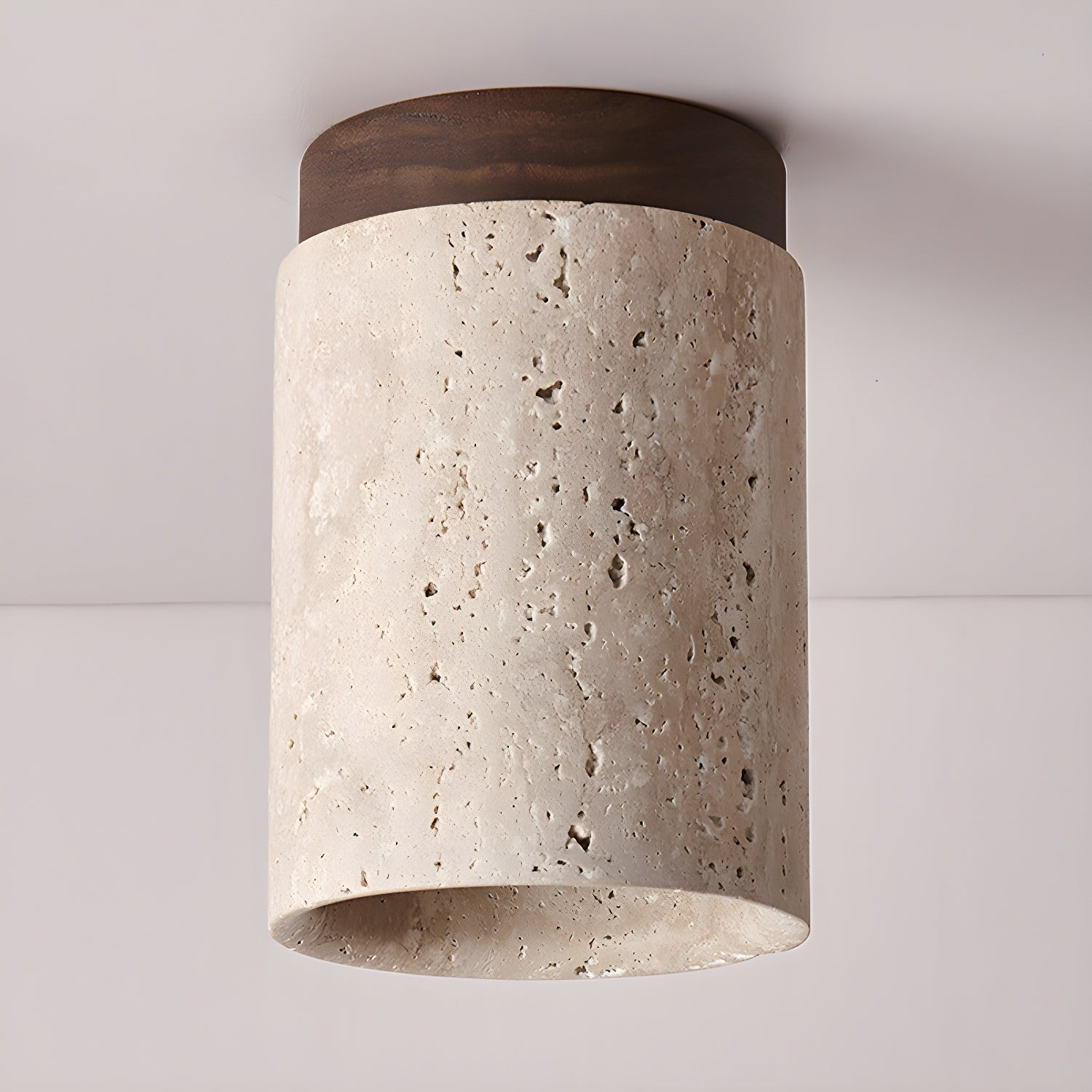 Marble Travertine Column Ceiling Lamp K688