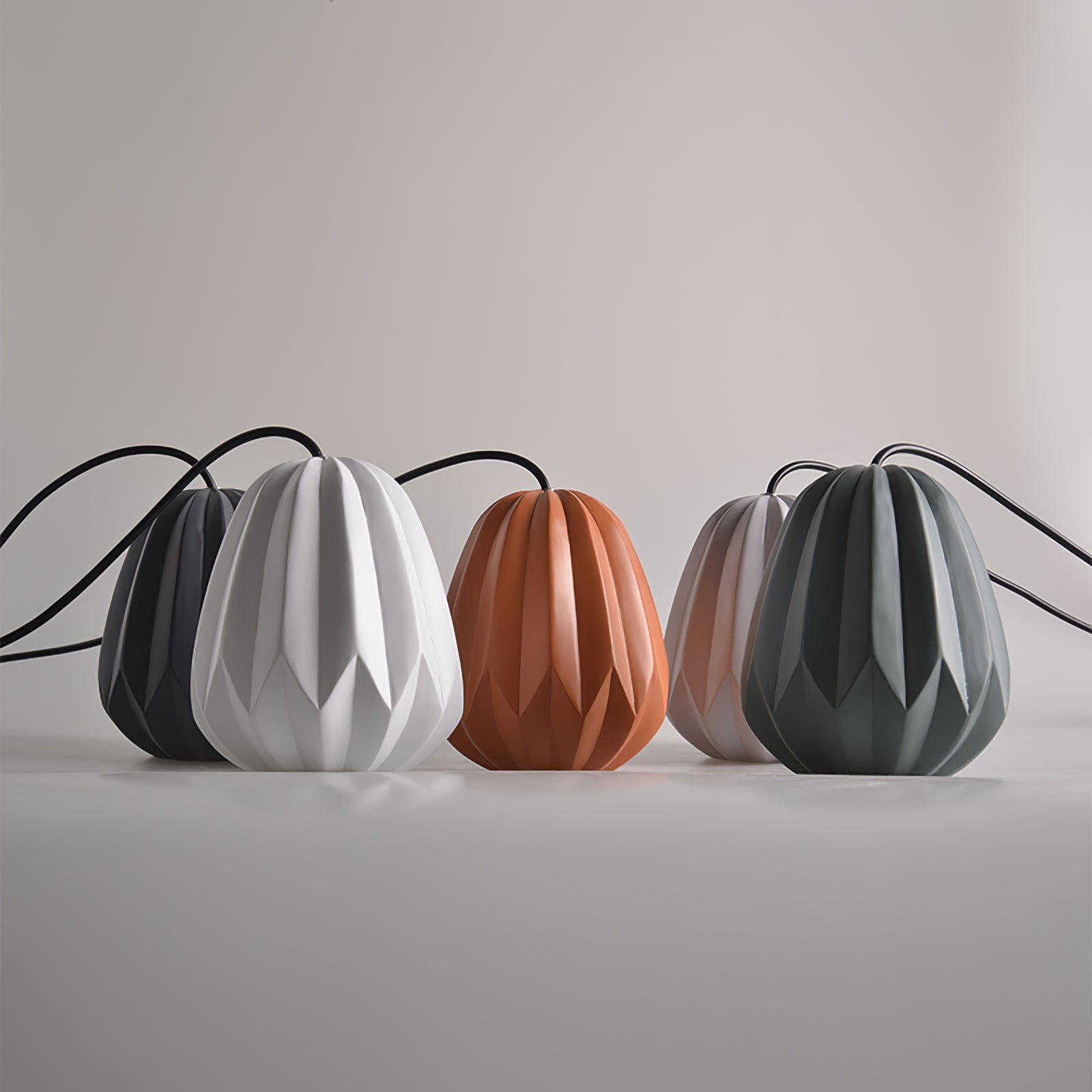 Papaya Resin Pendant Lamp K1064