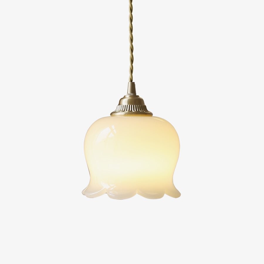 Traditional Glass Flower Pendant Lamp K736