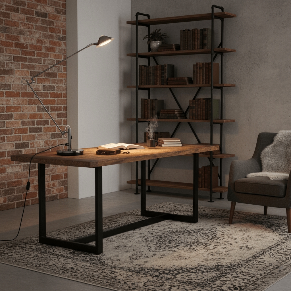 Adjustable Black Office Task Lamp D372
