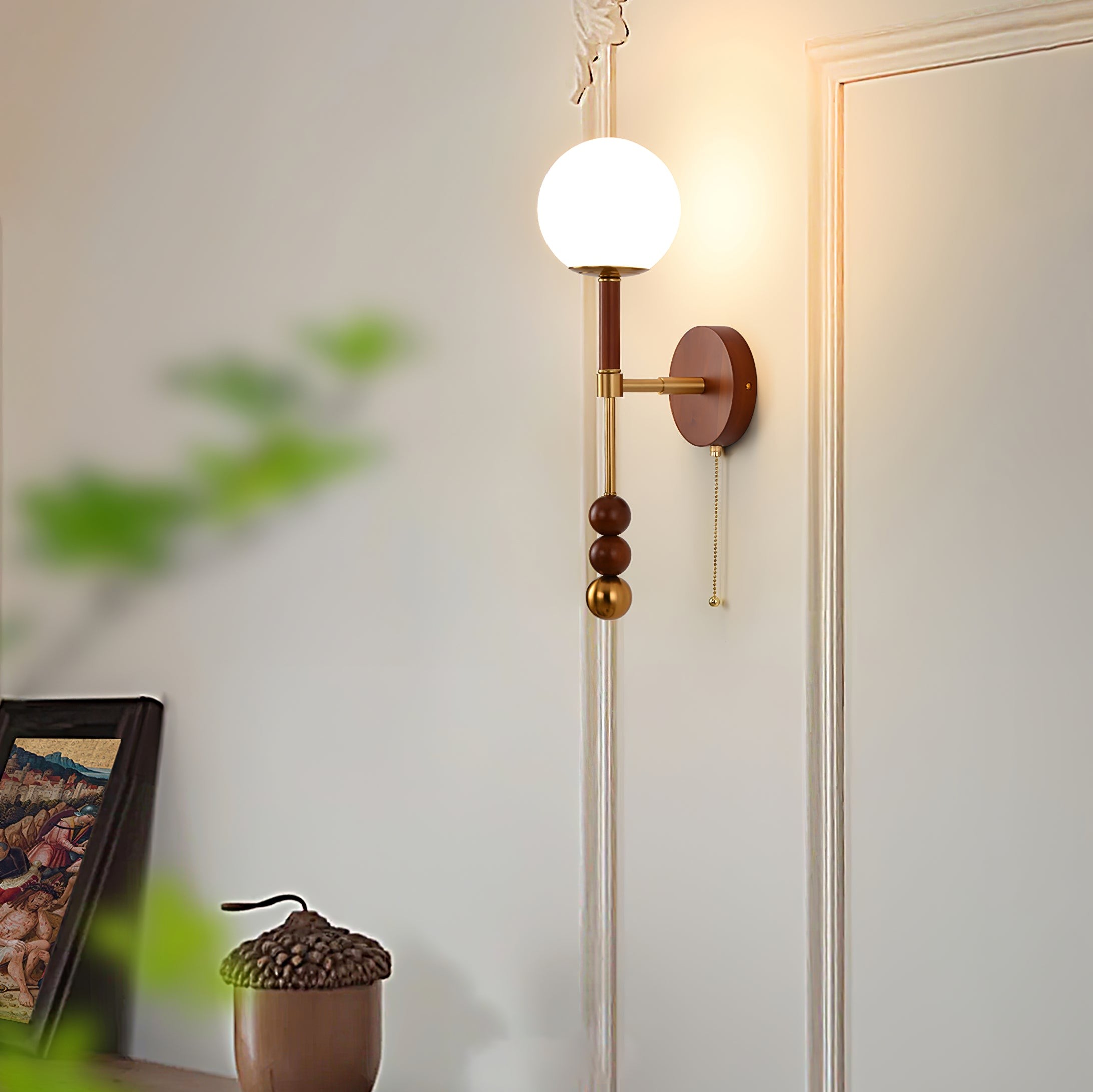 Retro Solid Wood Series Wall Lamp K638