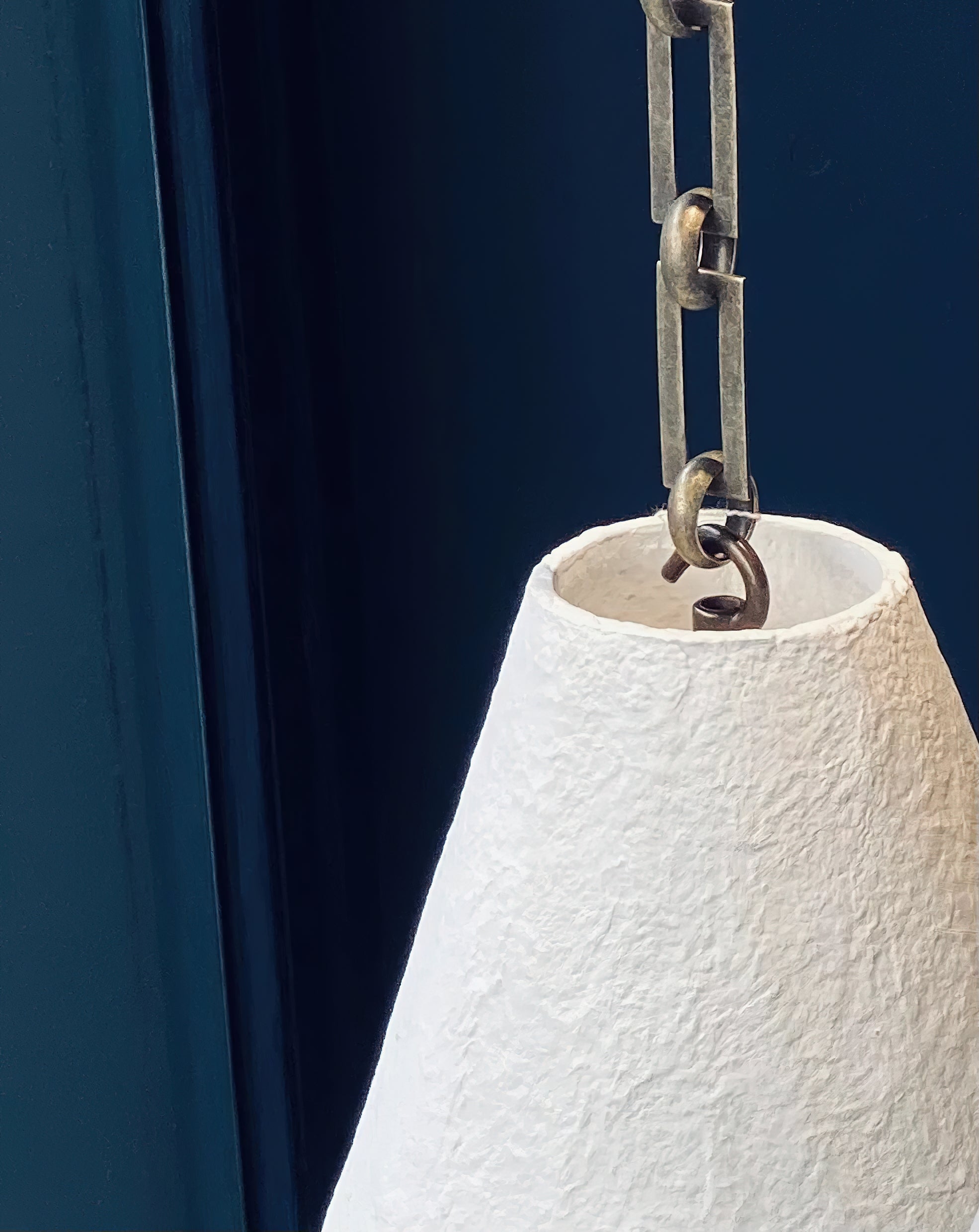 White Plaster Pendant Lamp D641