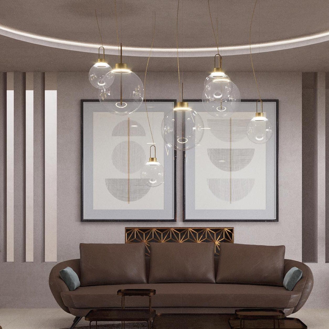 Clear Glass Orb Style Pendant Lamp K560