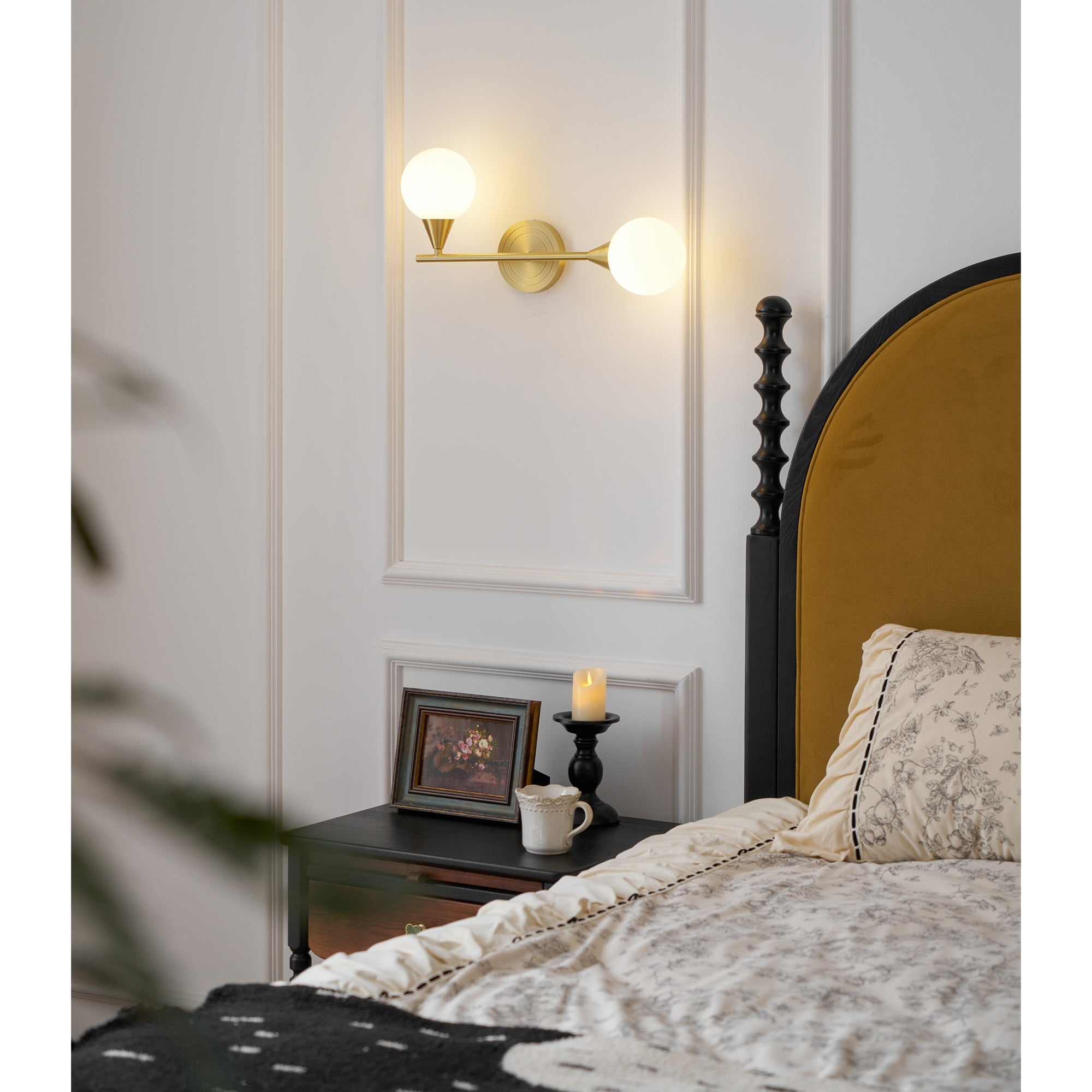 Holten Brass Armed Sconce D409