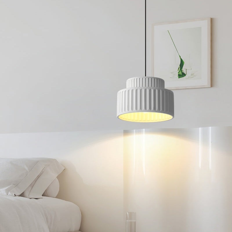 Nordic Cream Style Resin Bowl Pendant Light K177